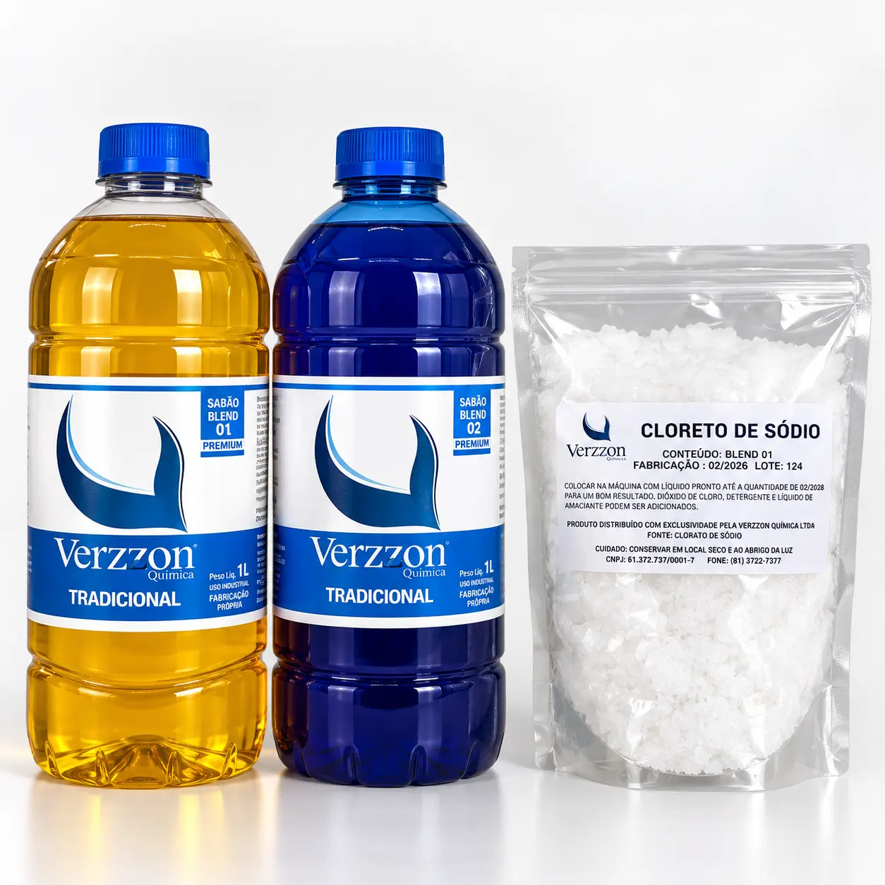 Sabão Verzzon Tradicional + Cloreto de Sódio
