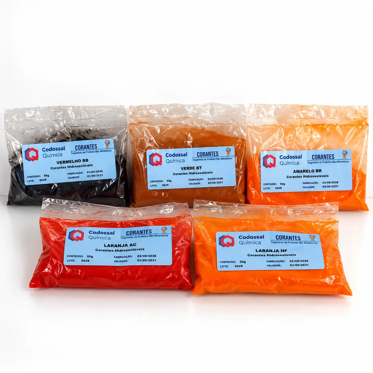 Corantes hidrossolúveis Codossal · 50 g