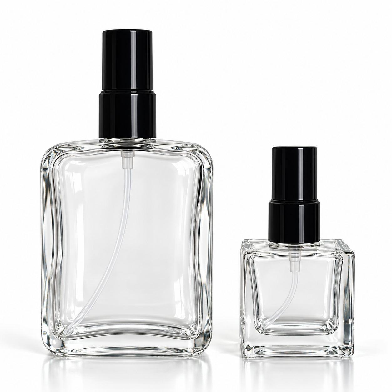 Frascos de vidro para perfume e spray