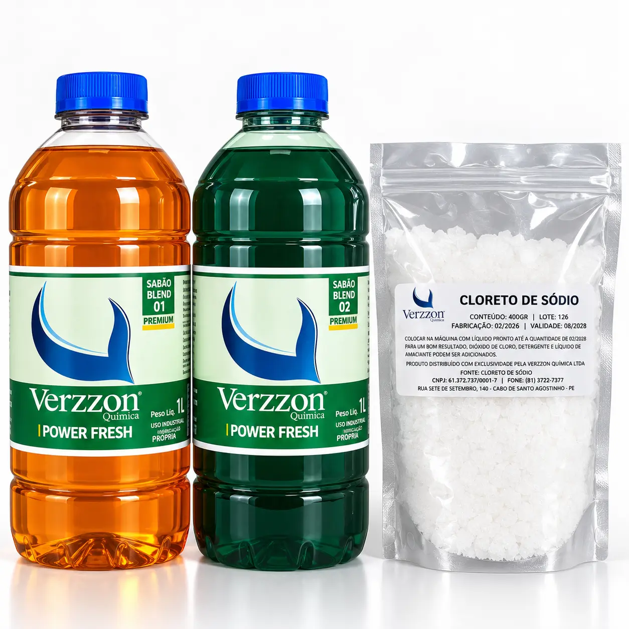 Sabão Verzzon Power Fresh + Cloreto de Sódio